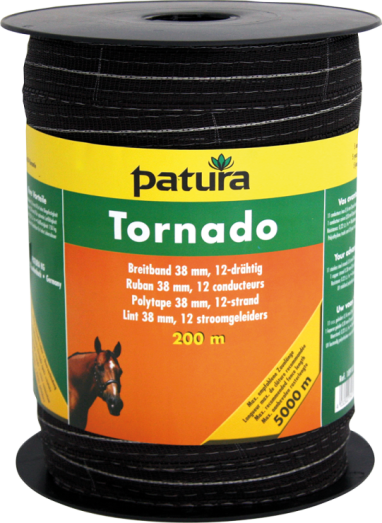 Tornado lint 38mm bruin, 200m rol