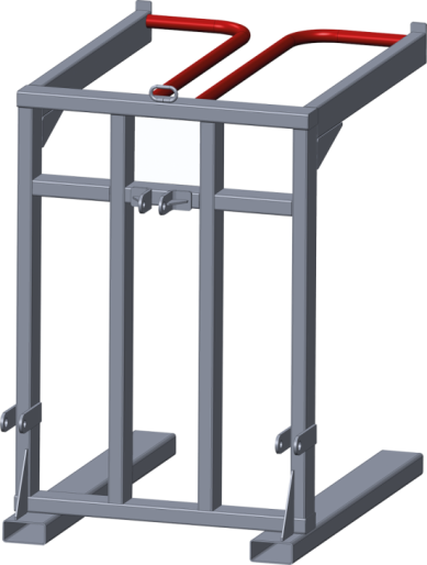 Paneelframe voor transportmet 3-punts ophanging