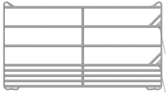 Veiligheidspaneel-paardenlengte 3,60 m, hoogte 1,70 m