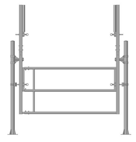 Kantelbare Poort, verstellbar2,70 - 4,10 m