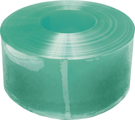 PVC-lammelen Compact 300 x 3 m,groen transparant, 25 m rol