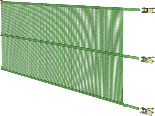 Spanpaneel, 1,00 m hoog x 10,70 m breed