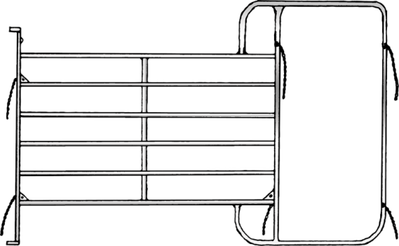 Paneel-6 met frame3,05 m, h=2,10 m, vz